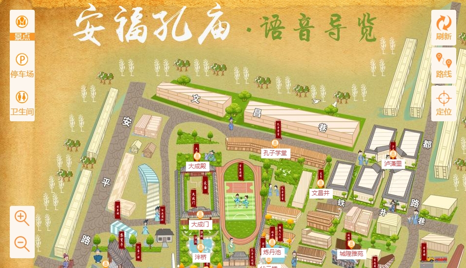 理塘手绘地图：智慧景区智能化服务的延伸